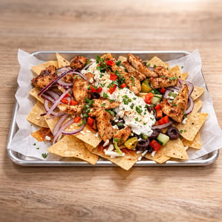 Giant Greek Nachos